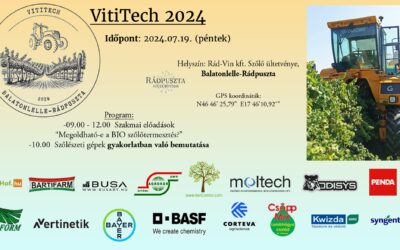2024-ben is részt veszünk a VitiTech szőlészeti gépbemutatón